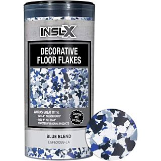 INSL-X Decorative Floor Flakes, Blue Blend, 12 oz.