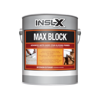 INSL-X Max Block Water-based Stain Blocking Primer, Gallon, White