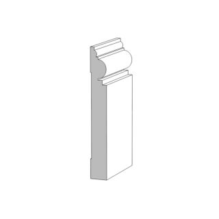Millwork Design by Oxford (M92) 11/16 in. x 5-1/2 in. x 16 ft. Base Moulding, Primed Finger-Jointed Pine