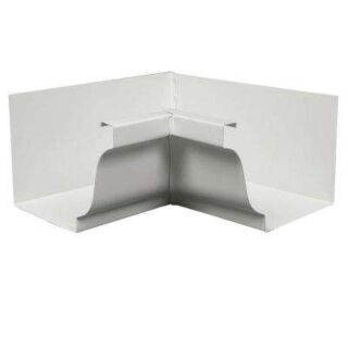 Amerimax 5 in. Aluminum K-Style Inside Miter Corner, White