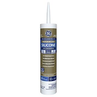 GE Silicone II Window & Door Caulk, 10.1 oz.