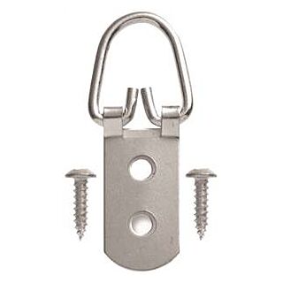 OOK 50207 Picture Hanger, 75 lb Weight Capacity, Steel, Brushed Nickel