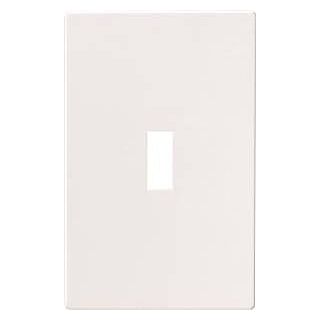 Eaton Wiring Devices PJS1W Mid-Size Wallplate, 1-Gang, Polycarbonate, White