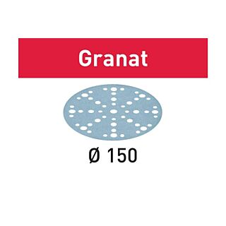 Festool Granat Abrasives STF D150/48, 6 in. (150 mm.), P80 Grit, 50 Pack