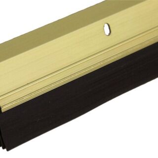 Randall Heavy Duty Vinyl & Aluminum Triple Seal Door Sweep, 3 ft., Gold