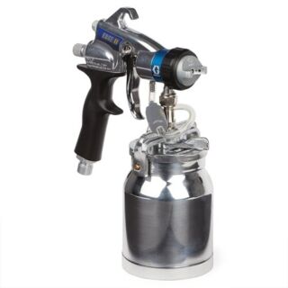 Graco HVLP Edge II Spray Gun with Metal Cup, 2-Finger Trigger