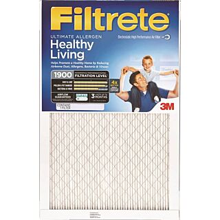 Filtrete UA03DC-6 Pleated, Ultimate Allergen Reduction Air Filter, 25 in L, 20 in W, 12 MERV