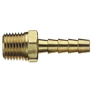Tru-Flate 21-147 Air Hose Fitting, 3/8 in MNPT x Barb, Brass