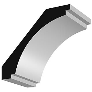 Millwork Design by Oxford AB802-4FJ, 29/32 in. x 4-1/2 in. Crown Moulding, Primed Finger-Jointed Pine, 16 ft.