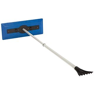 Snow Joe Snow Broom, 7 in wide Blade, 30 in.- 49 in. Telescopic Handle, Blue