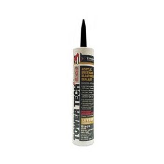 Tower Sealants Tower Tech²™ Acrylic Urethane Elastomeric Sealant, Black, 10.1 fl. oz.