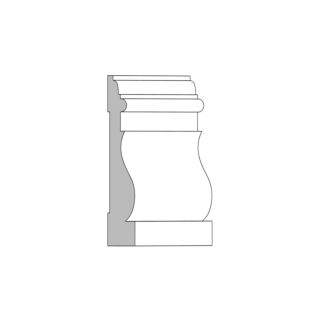 Millwork Design by Oxford (M36) 11/16 in. x 3-1/2 in. x 16 ft. Casing, Primed Finger-Jointed Pine