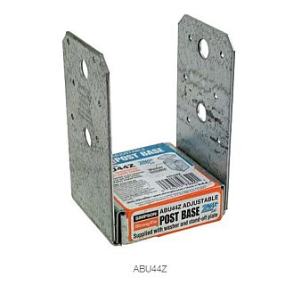 Simpson Strong-Tie ABU Adjustable Post Base with Uplift for 4 x 4 post, ZMAX®