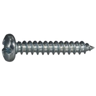 MIDWEST #8 x 1 in. Zinc Plated Steel Combo Phillips Pan Head Sheet Metal Screws, 100 Count
