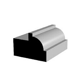 Millwork Design by Oxford AB96-1FJ, 1-1/16 in. x 1-9/16 in. Rabbeted Backband Moulding, Primed Finger-Jointed Pine, 16 ft.