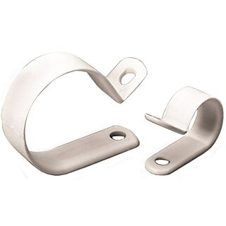GB PPC-1525 Cable Clamp, 1/4 in Dia Max Bundle, Plastic, White