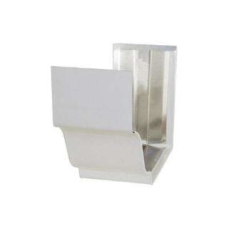 Amerimax K-Style 5 in. Aluminum Gutter Slip Joint Connector, White
