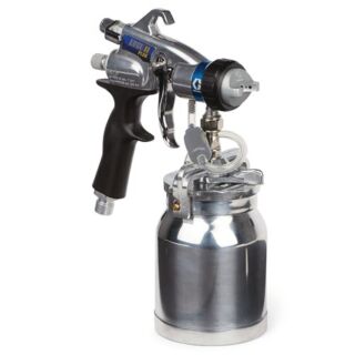 Graco HVLP EDGE II Plus Spray Gun with Metal Cup, 2-Finger Trigger