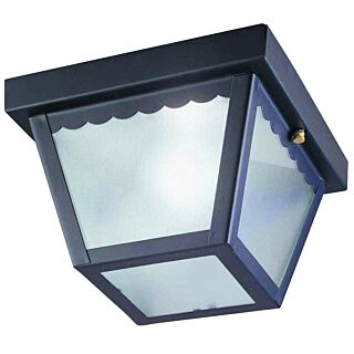 Boston Harbor 6276BK3L Porch Light Fixture, CFL Lamp, Black