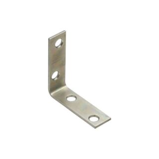 National Hardware V115 Series N113-308 Corner Brace, 0.08 in, Steel, Zinc