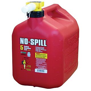 Red No-Spill Gasoline Can