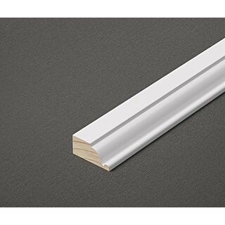 WindsorONE WOBB001 Classical Colonial 7/8 in. x 1-3/4 in. x 17 ft. Back Band , Primed FJ Radiata Pine