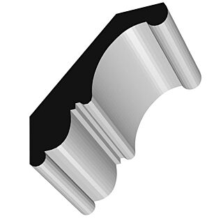 Millwork Design by Oxford AB405FJ, 11/16 in. x 3-1/8 in. Crown Moulding, Primed Finger-Jointed Pine, 16 ft.