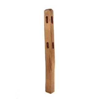 Locust Split Rail Corner Post, 2-Hole