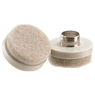 Shepherd Hardware 9934 Furniture Pad with Hollow Nail, Felt, Almond