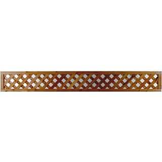 Cedar Lattice Panel Topper - Diagonal, Section, 1 ft. x 8 ft.