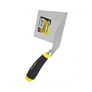 G-Force 70096 Inside Corner Trowel Ergo Grip Handle Stainless Steel Blade