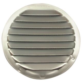 Maurice Franklin 4 in. Screen Louver, Aluminum, Mill, 4 Pack