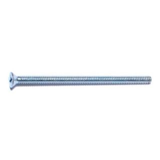 MIDWEST #6-32 x 2-1/2 in. Zinc Plated Steel Coarse Thread Phillips Flat Head Machine Screws, 60 Count