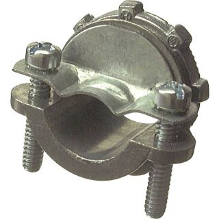 Halex 05110B Clamp Connector, 1 in, Zinc