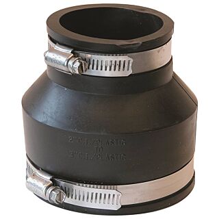 FERNCO P1056-32 Flexible Pipe Coupling, 3 in x 2 in