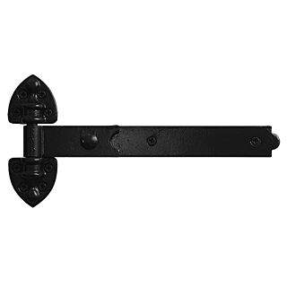 Snug Cottage T-Hinge, Steel, Black, 12″ Black Old-Fashioned Heavy Duty Hinges