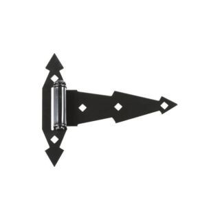 National Hardware N165-480 Ornamental T-Hinge, Steel, Black, 7 in. - 2 Pack