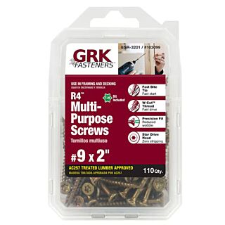 GRK #9 x 2 in. R4™ Multi-Purpose Screw Handy-Pak, 110 Count