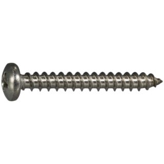 MIDWEST #10 x  1-1/2 in. 18-8 Stainless Steel  Phillips Pan Head Sheet Metal Screws, 40 Count