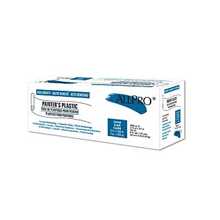 ALLPRO .31-Mil High Density Painter's Plastic, Clear, 9 ft. x 400 ft.