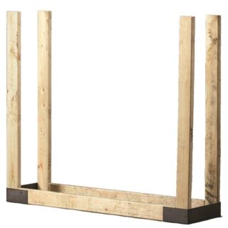 SHELTER SLRK Adjustable Log Rack Bracket Kit, 14 in W, Steel Base