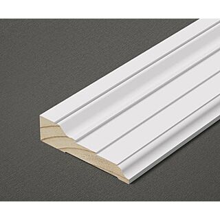 WindsorONE WOCS005 Colonial Revival  1-3/16 in. x 4-3/8 in. x 17 ft. Casing Primed FJ Radiata Pine.