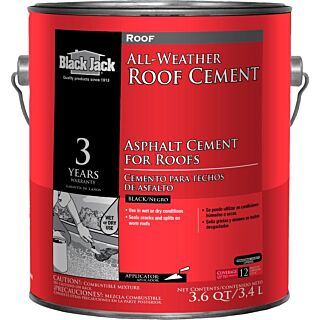 Black Jack Roof Patch, Liquid, Black, Gallon