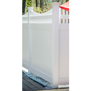 5 x 5 x 9 ft. White Vinyl Corner Post