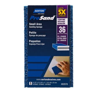 Norton ProSand Sanding Sponge, Small Area, 36 Grit