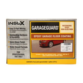 INSL-X Garage Guard Waterborne Floor Epoxy Semi-Gloss, Desert Sand, Gallon Kit