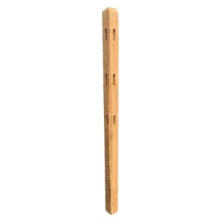 Locust Split Rail Corner Post, 3-Hole