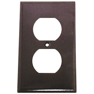 Arrow Hart 2132B-BOX Duplex Receptacle, Standard Wallplate, 1-Gang, Thermoset, Brown