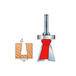 Freud 22-122 Router Bit, 1/4 in Dia Shank, 2-Cutter, Carbide