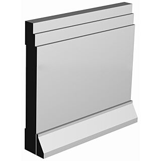 Millwork Design by Oxford HM9205-5FJ, 21/32 in. x 5 in. Base Moulding, Primed Finger-Jointed Pine Moulding, 16 ft.